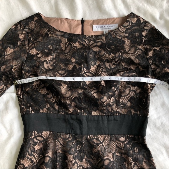Trina Turk Silk and Lace Cocktail Dress - Picture 4 of 13